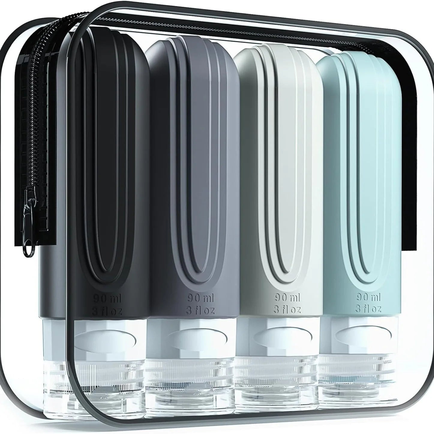 Travel Silicone Toiletry Bottle Set