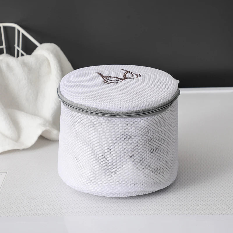 Embroidered Mesh Laundry Bag
