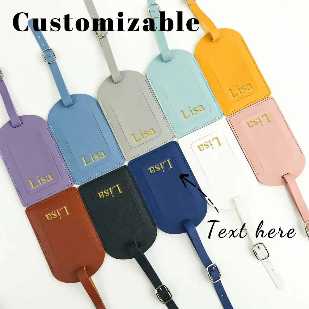 Personalized Leather Suitcase Tag