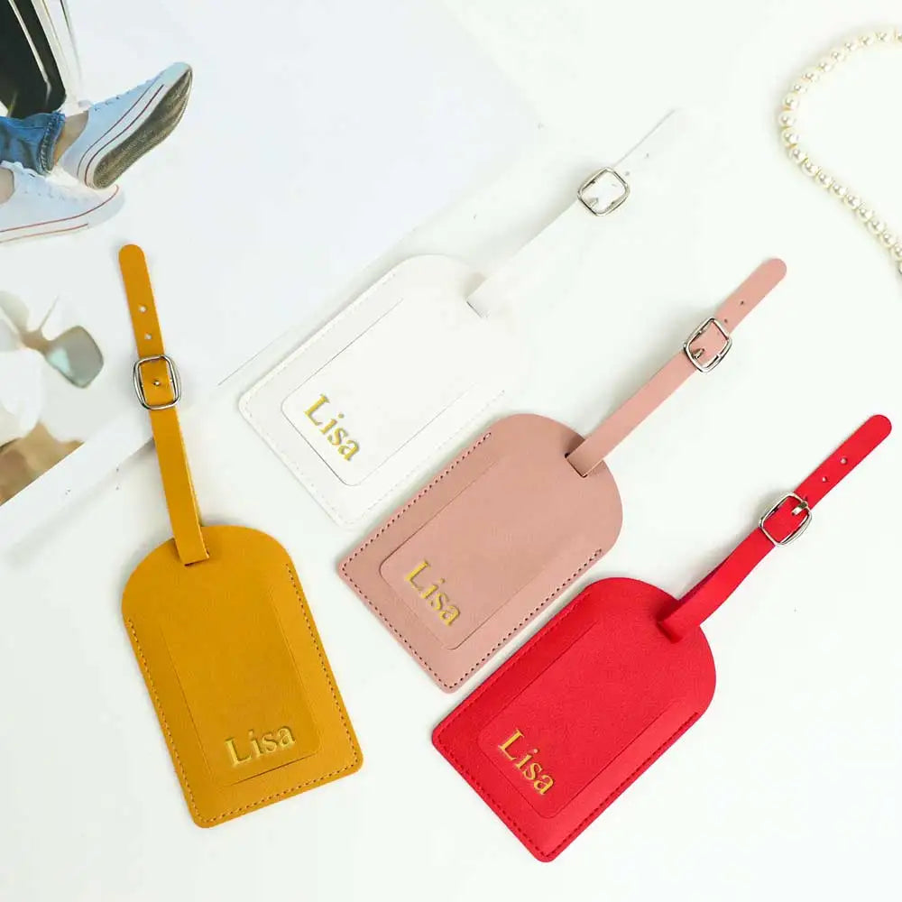 Personalized Leather Suitcase Tag