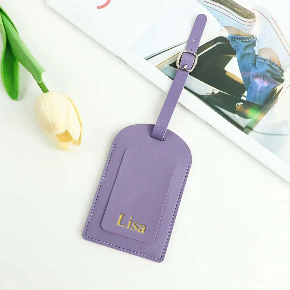 Personalized Leather Suitcase Tag