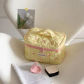 Quilted Travel Cosmetic Bag