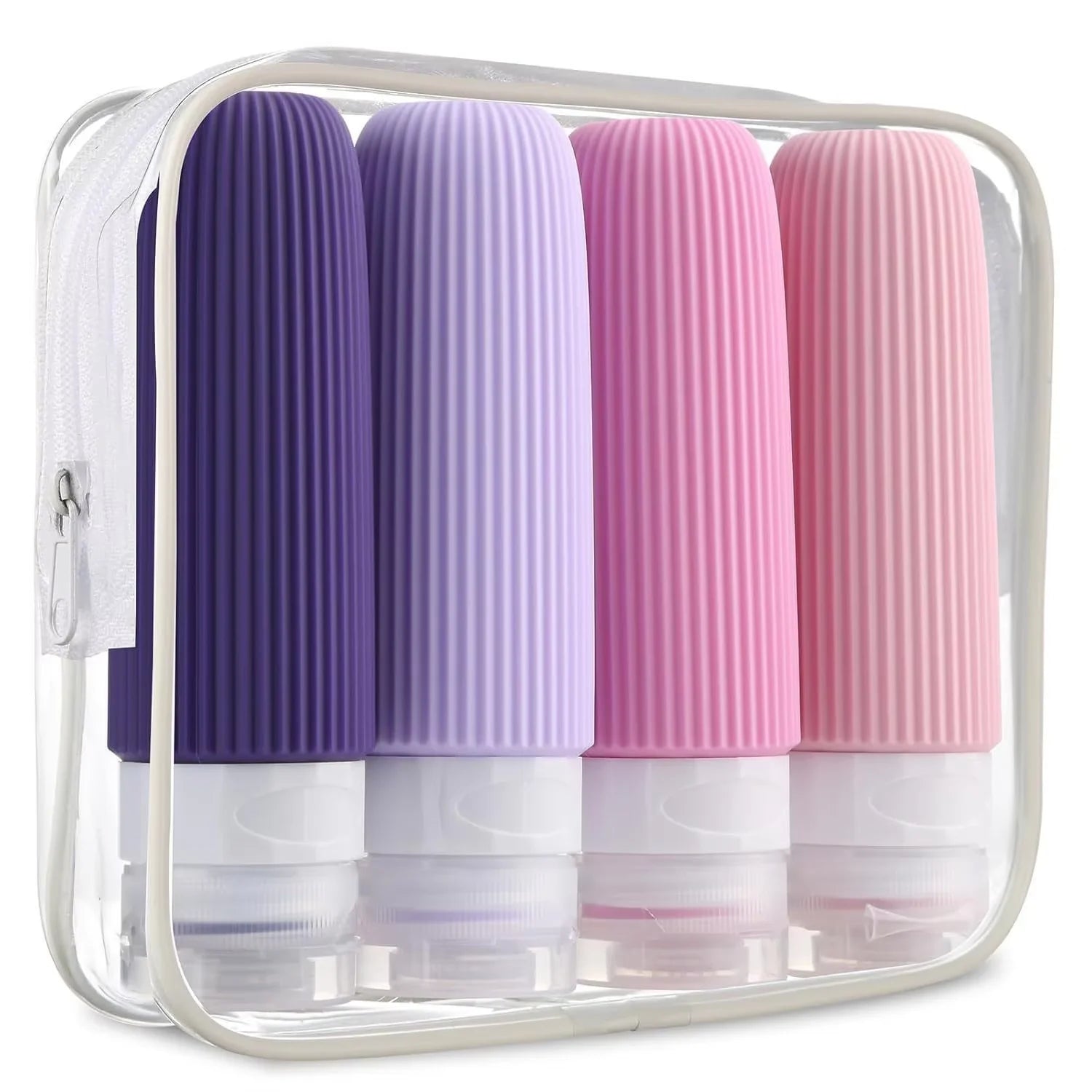 Travel Silicone Toiletry Bottle Set