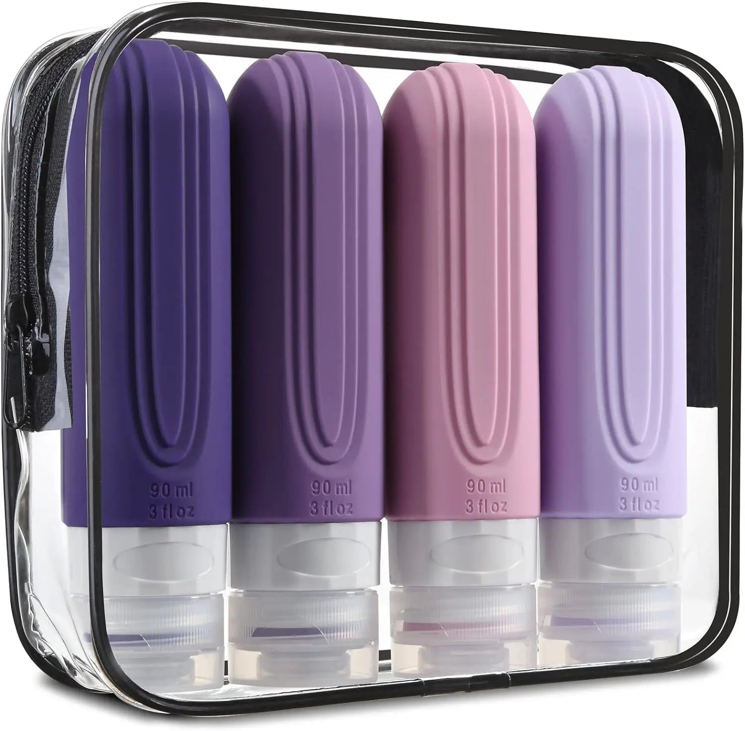 Travel Silicone Toiletry Bottle Set