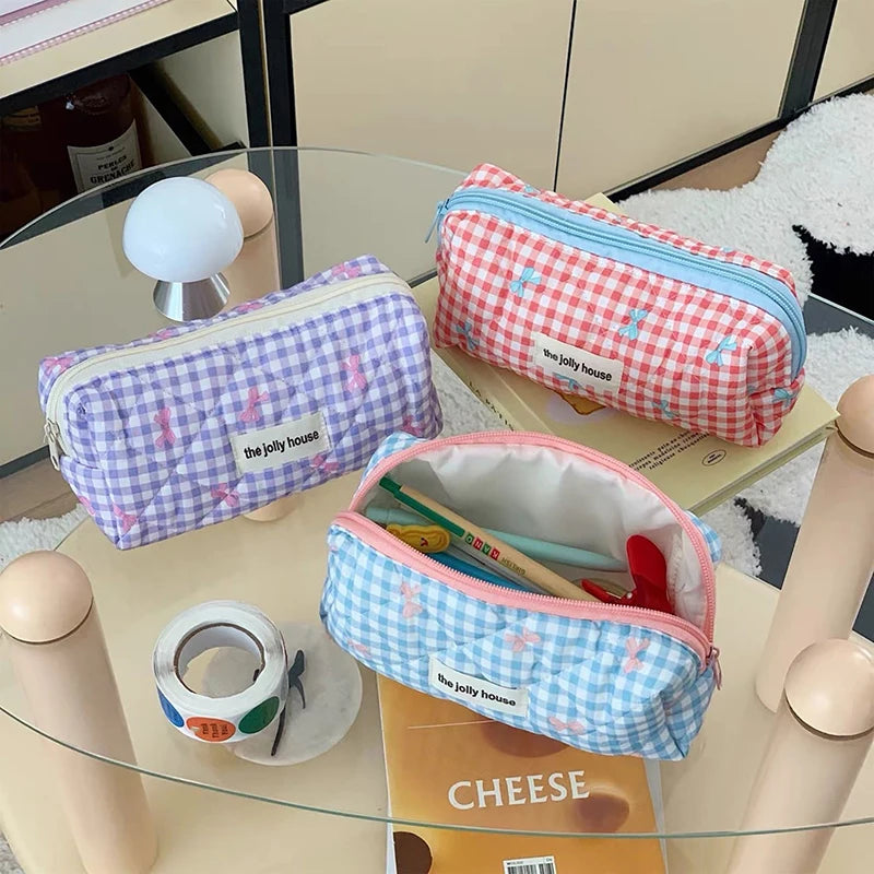 Quilted Travel Cosmetic Bag