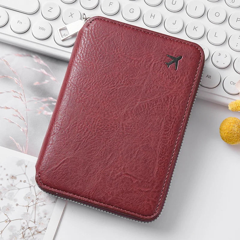 Travel Passport Holder & Document Organizer