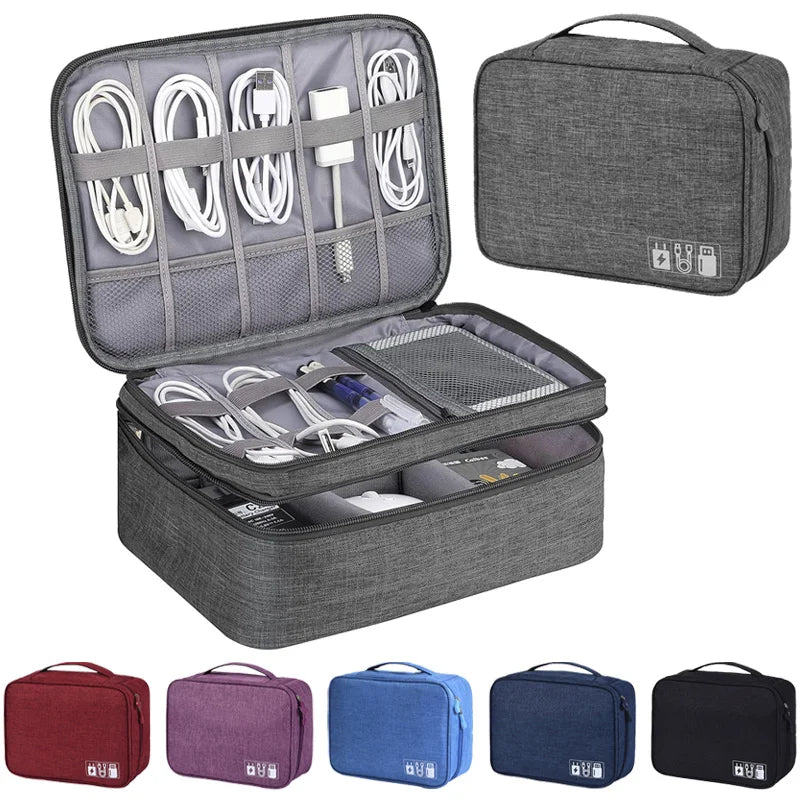 Travel Electronics Organizer Bag