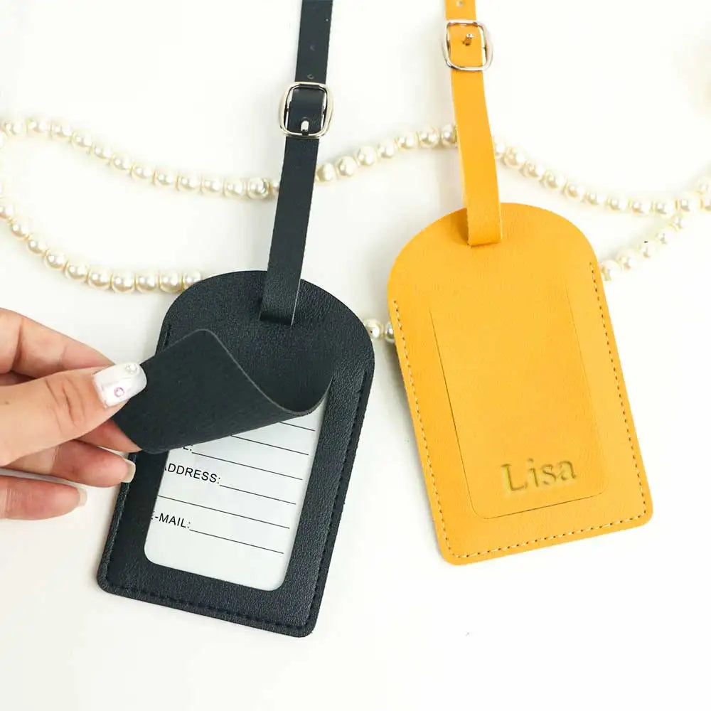 Personalized Leather Suitcase Tag