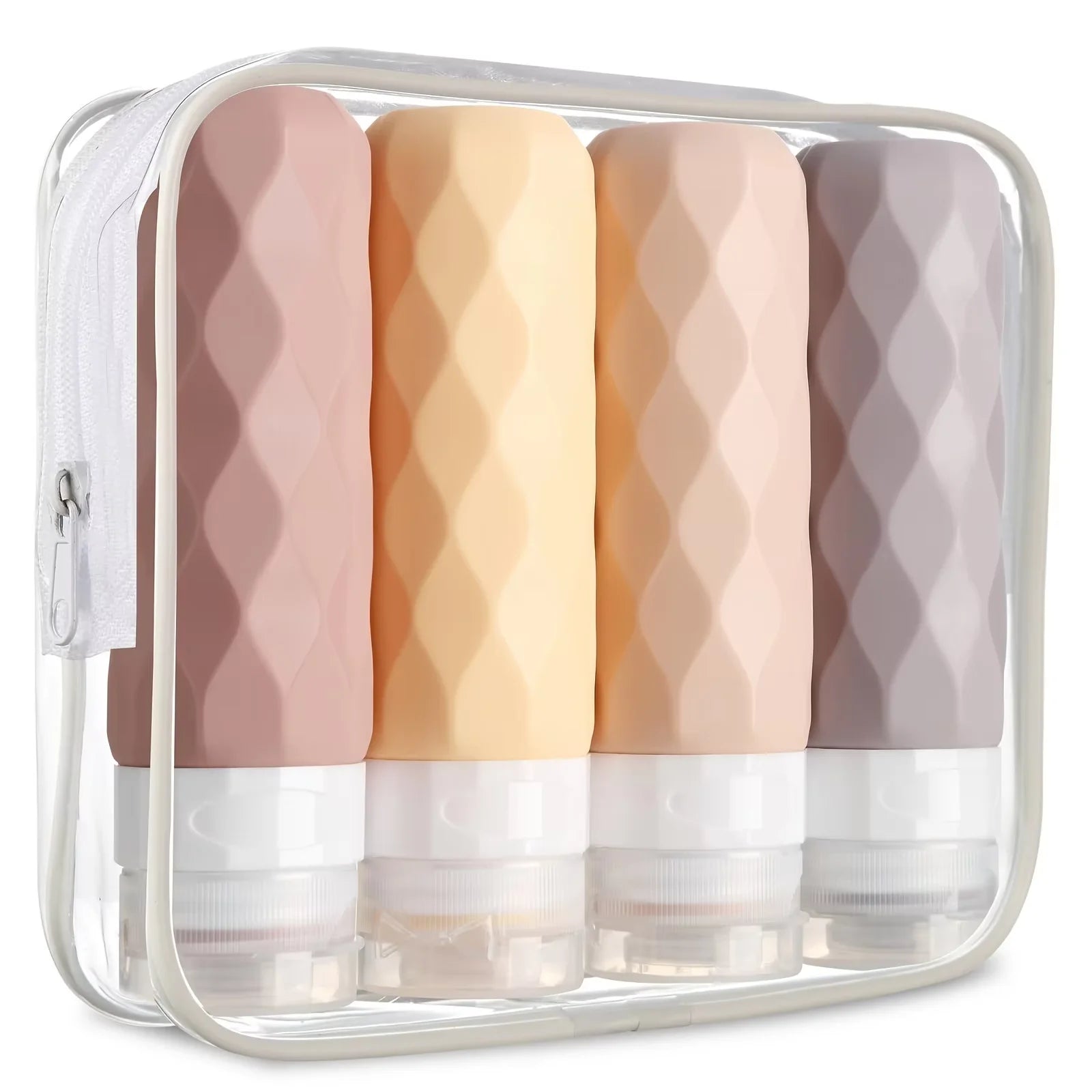 Travel Silicone Toiletry Bottle Set
